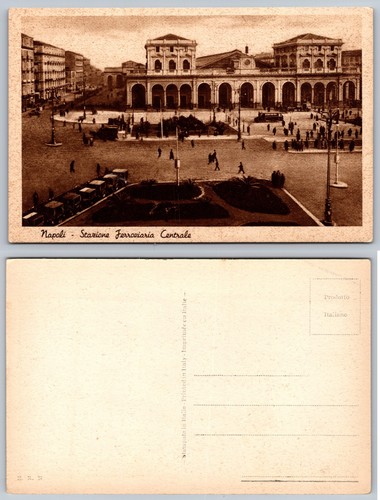 Cartolina napoli stazione - cartolina,
