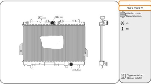 Radiatore hyundai matrix 5 - hyundai, 1.5