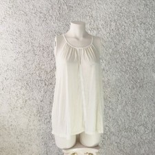 TOP AMERICANA SPALLE SCOPERTE COLLO LUREX BEIGE ORO CASUAL ELEGANTE SOTTOGIACCA