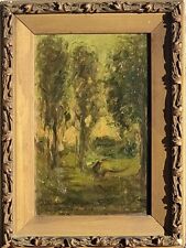 Achille Cattaneo ( Limbiate MI 1872 - Milano 1931 ) Paesaggio boschivo  1910 