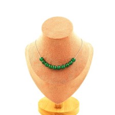 Collana 10 Perle Agata Verde 8