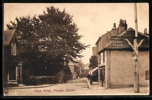Thames ditton high street - thames, ditton,