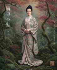 Ritratto kimono geisha nella