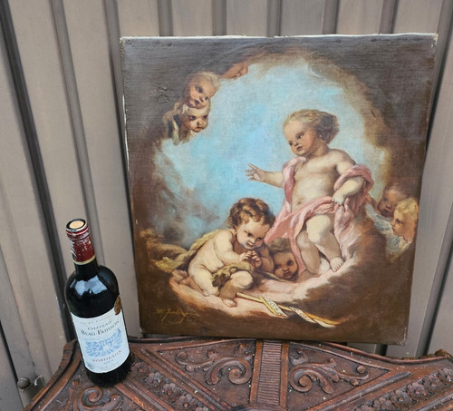 Antico quadro religioso olio