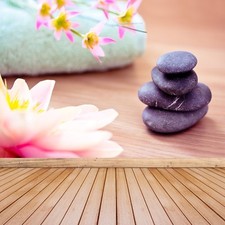 Non woven Wall Mural Photo Wallpaper Poster Picture Image Spa Stones