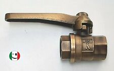 RUBINETTO PASSANTE A LEVA A SFERA DA ½" BRONZATO - BRONZO