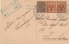 Italia 1907 cartolina - italia,