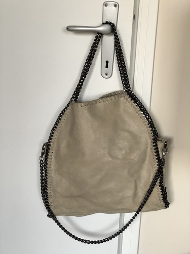 Borsa beige tortora con - beige/tortora,