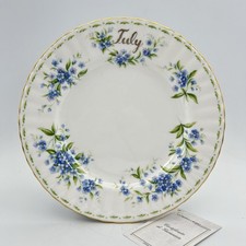 Piatto da dolce per frutta Royal Albert Mese di LUGLIO Flower Of The Tè Month 21