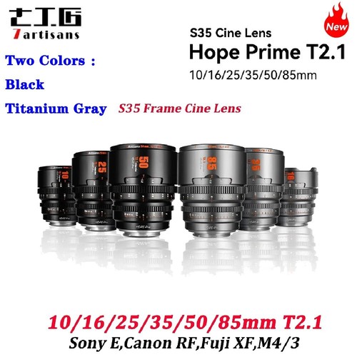 7artisans 50 85 mm - 10/16/25/35/50/85,