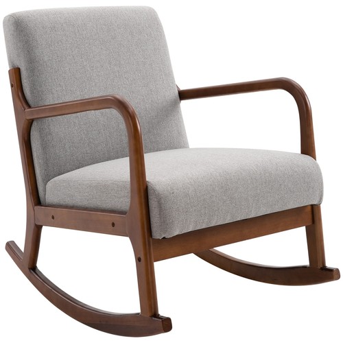 Homcom poltrona dondolo - poltrona,