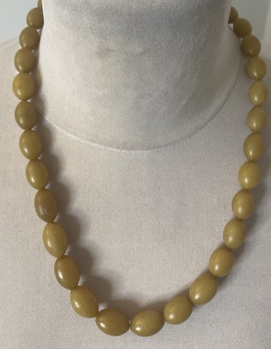 Collana perline ovale - di, verde