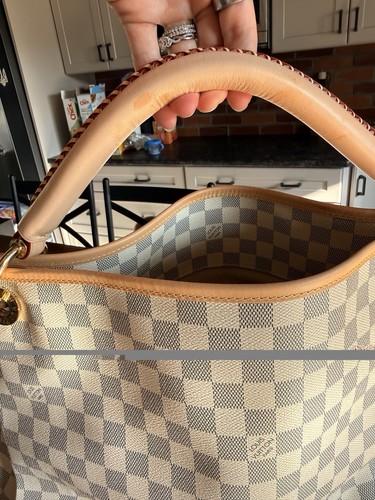 Borsa grande pelle quadri - in,