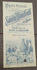 " SANTO  BONFIOFI "  SALUMI e  SALSAMENTERIE - VINI - LIQUORI _ TRENTO 1917