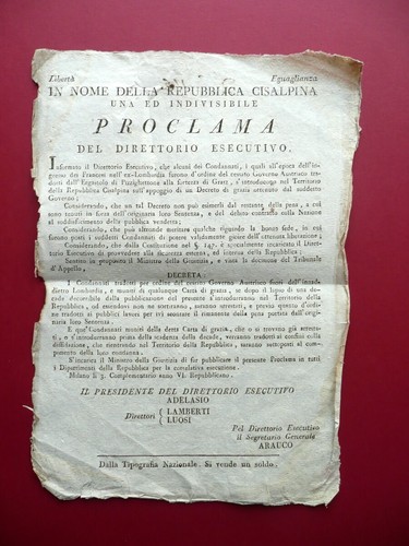 Grida repubblica cisalpina - grida,