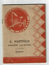 catalogue matériel agricole C. PUZENAT G. Martineau Mazangé Loir et Cher