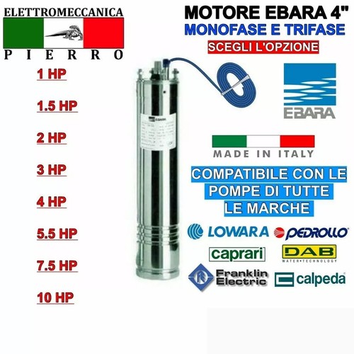 Motore pompa sommersa lowara - pompa,