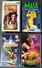 Lotto di 4 VHS per bambini in lingua Inglese 