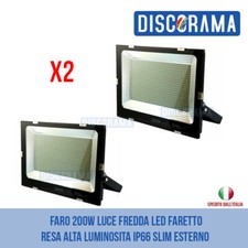 2X FARO 200W LUCE FREDDA LED
