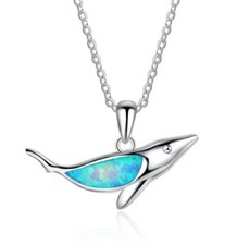 E05 Squalo Pesce Con Blu Opale