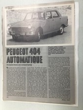 PeugeotArt67 Articolo Test Stradale 1969 Peugeot 404 Automatica Settembre 1969 6 pagine