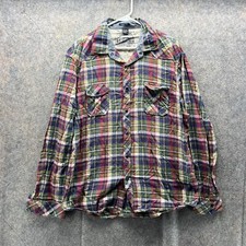 Camicia Desigual uomo XXL casual abbottonata a quadri regular ricamata vintage