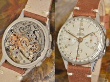 ANGELUS CHRONODATO CRONOGRAFO VINTAGE CON CALENDARIO COMPLETO CALIBRO 217