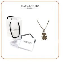 COLLANA E  CON CIONDOLO BIMBA CON ZIRCONI ARGENTO 925