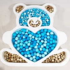 "Contenitore Porta Confetti Orso in Polistirolo: Scenografico e Originale cm45