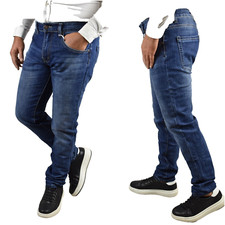 Jeans Uomo Elasticizzato Slim fit Regular a Vita Bassa Skinny 42 44 46 48 50 52