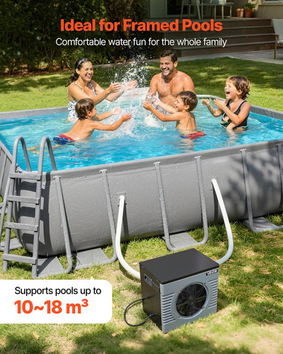 Pompa calore piscina vevor - pompa,