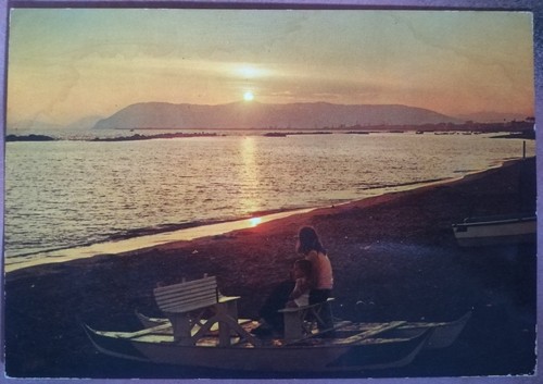 Cartolina mare tramonto - mare,