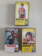 lotto vhs Rocky I, II, III cassette