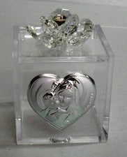 Bomboniere Scatolina con cristallo swarovski battesimo nascita comunione Vari 