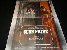 CLUB PRIVE max pecas   affiche cinema  vintage 1974 boite de nuit