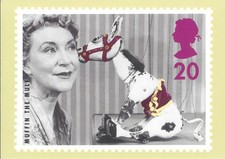 21328 - Postcard showing Muffin the Mule stamp, Post office 1996