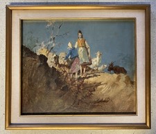 ANTICO QUADRO OLIO TAVOLA A