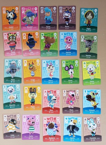 Carte amiibo animal - carte, crossing
