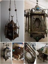 Vintage Struttura Lanterna Decorativa Stile Marocco Arabo Marocchina Turca