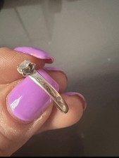 Anello Solitario Salvini in Oro Bianco 18 kt con Diamante – Originale con Certif