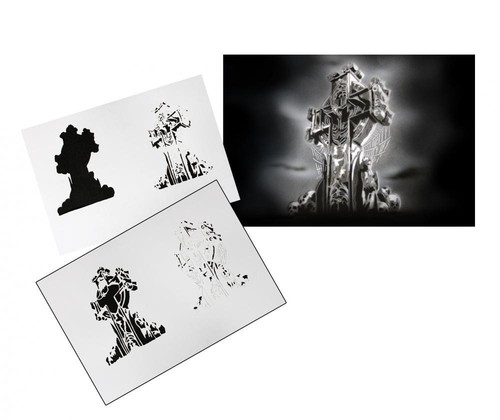 115 cross stencil acrilico - ,