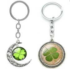 Portachiavi Quadrifoglio Lui Lei portafortuna Idea Regalo Coppia Fidanzati Amore