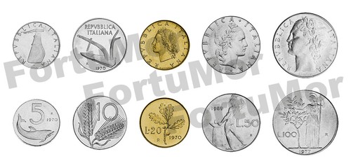 Italy unc pcs - 5, coin
