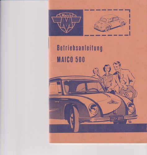Maico 500 quattro posti - maico, (quattro