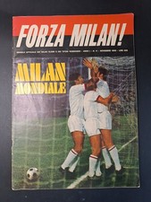 Rivista FORZA MILAN! numero 11 anno 1969 Milan MONDIALE