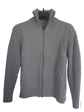 Maglione Grigio Uomo BRAVO, misto lana pesante con cerniera, USATO , TG. XL