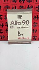 ALFA ROMEO BOLLETTINO TECNICO ALFA 90  EDIZIONE 05-1985