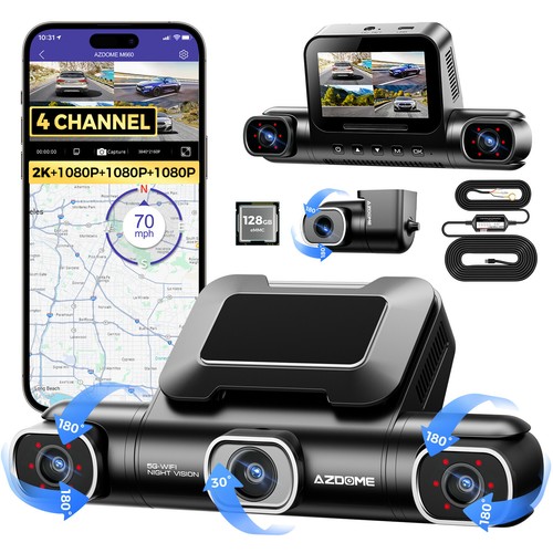 Azdome 4ch dash cam - 3",