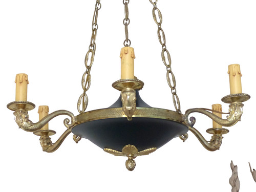 Antico lampadario francese - , 6
