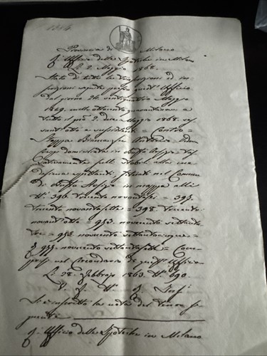 Documento manoscritto carta - documento, su